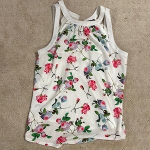 Express Floral cut out blouse — perfect for the office